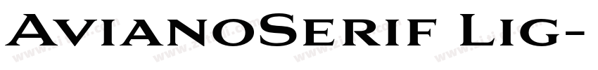 AvianoSerif Lig字体转换